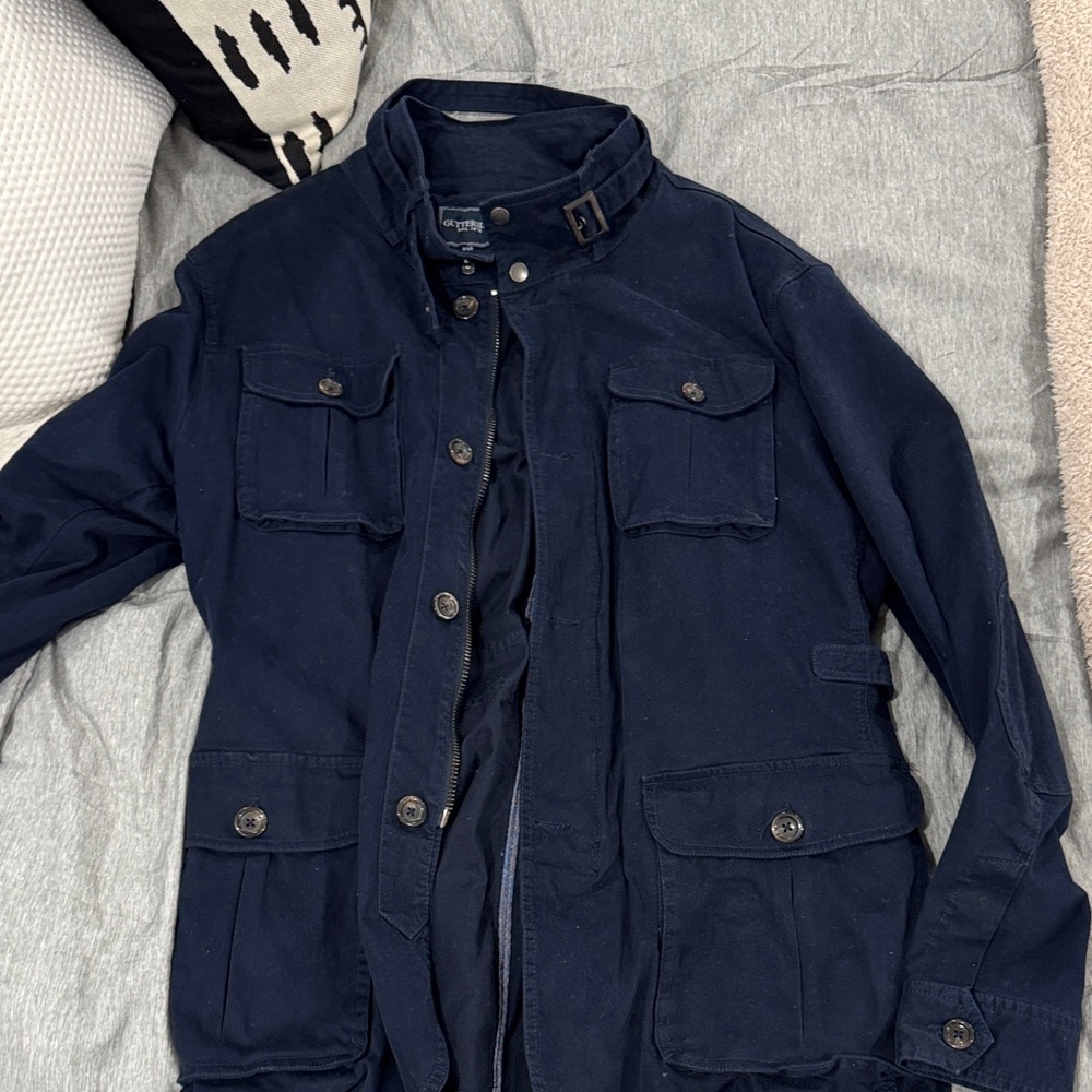 Men's Dark Blue Military Field Jacket